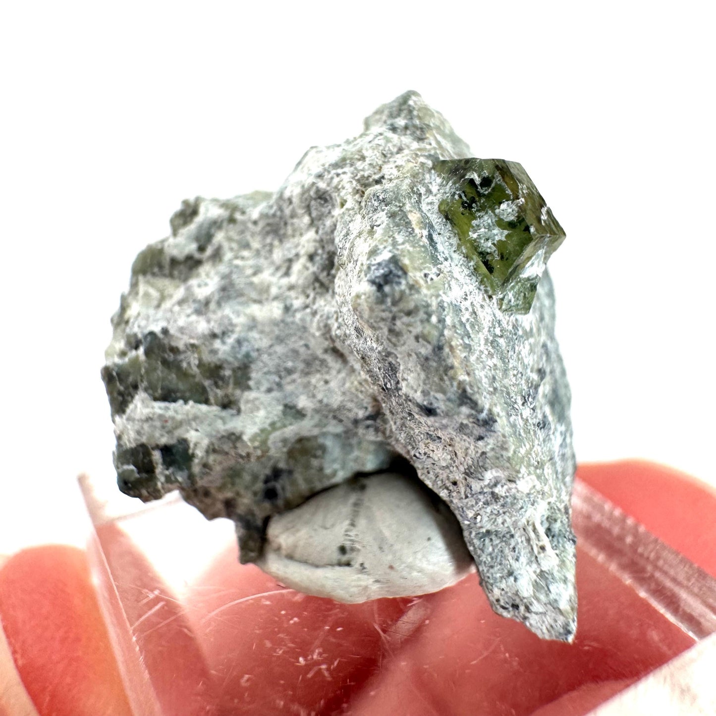 Demantoid Garnet on Matrix | raw green crystal, mineral specimen from Pakistan