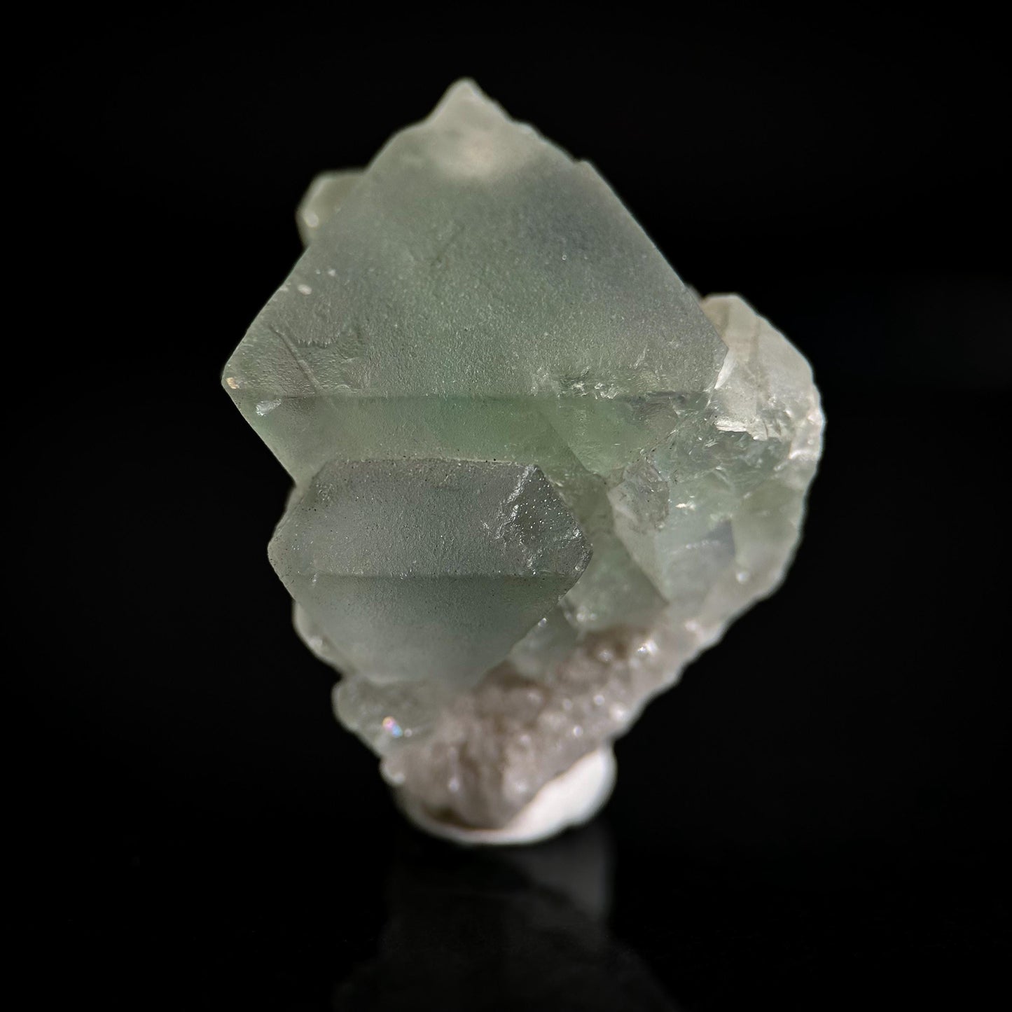 Fluorite w/ Pyrite & Quartz | natural green crystal cluster, mineral specimen from Canada