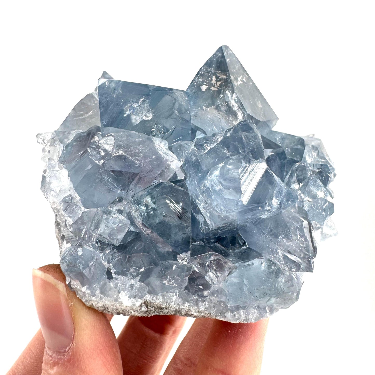 Celestite | natural blue crystal, mineral specimen from Madagascar