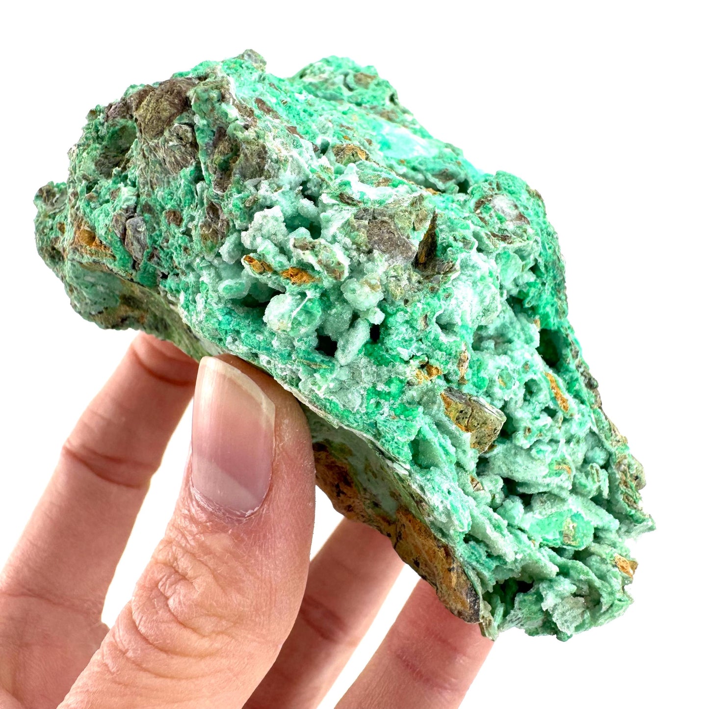 Druzy Chrysoprase | Mint Green Crystal, Mineral Specimen from Indonesia