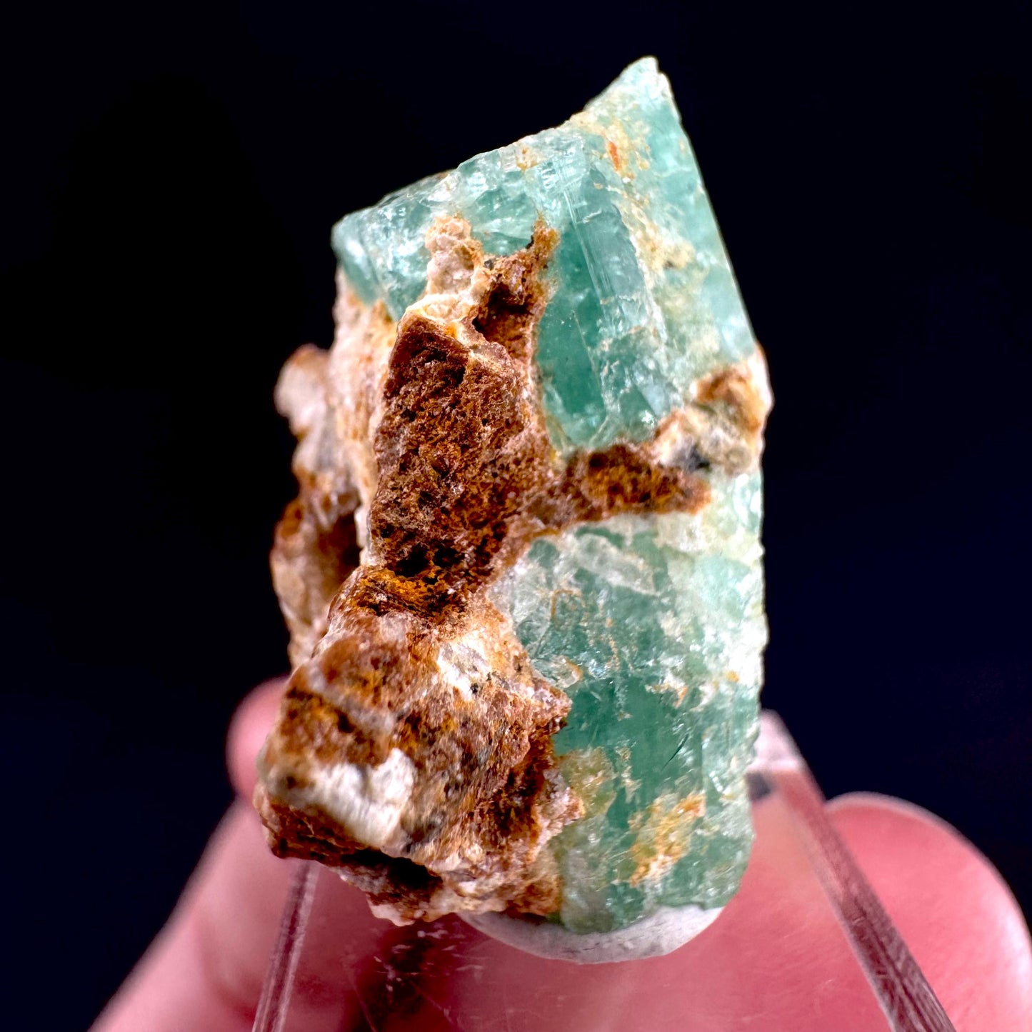 Emerald on Matrix | natural green crystal cluster, raw mineral specimen from Pakistan