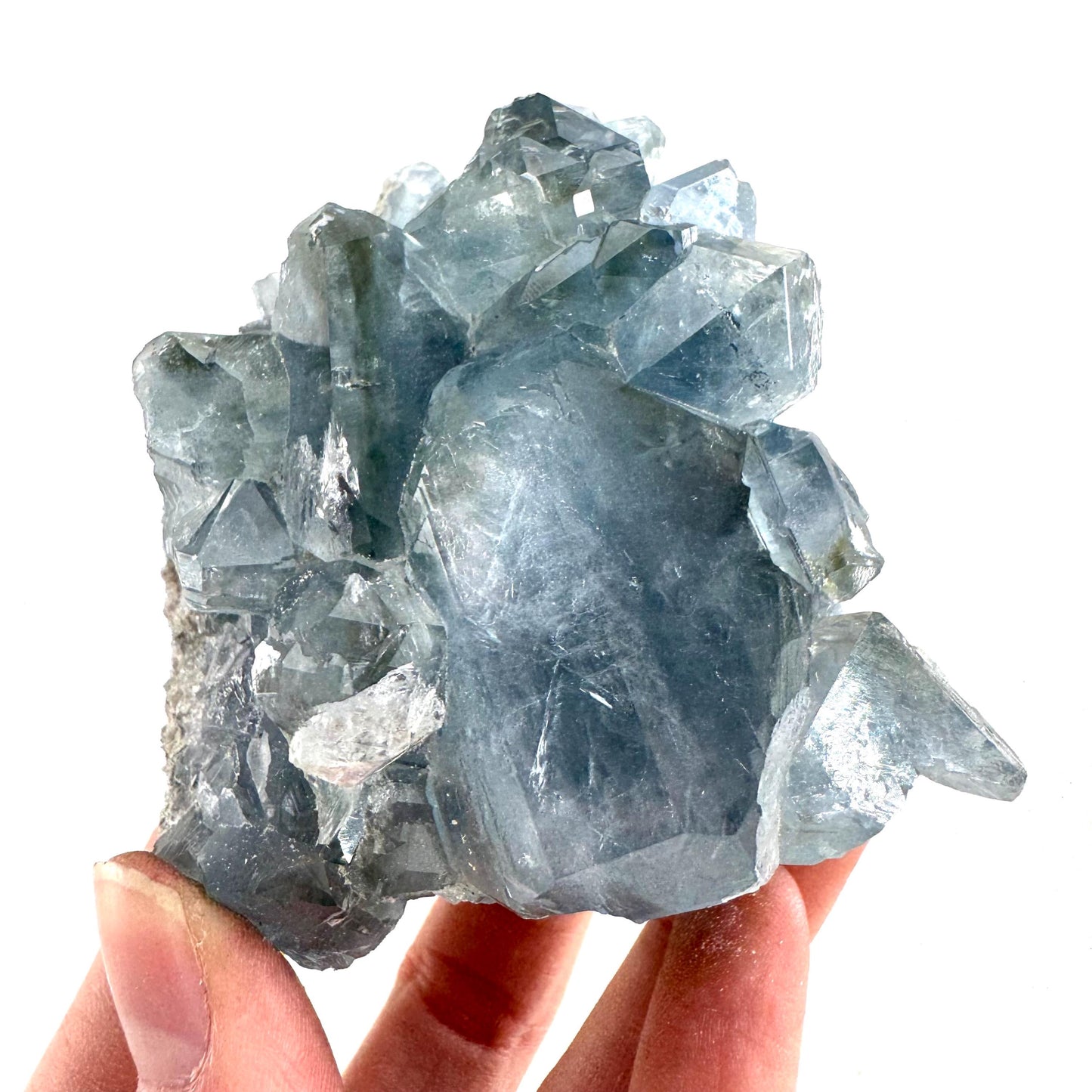 Celestite | natural blue crystal, mineral specimen from Madagascar