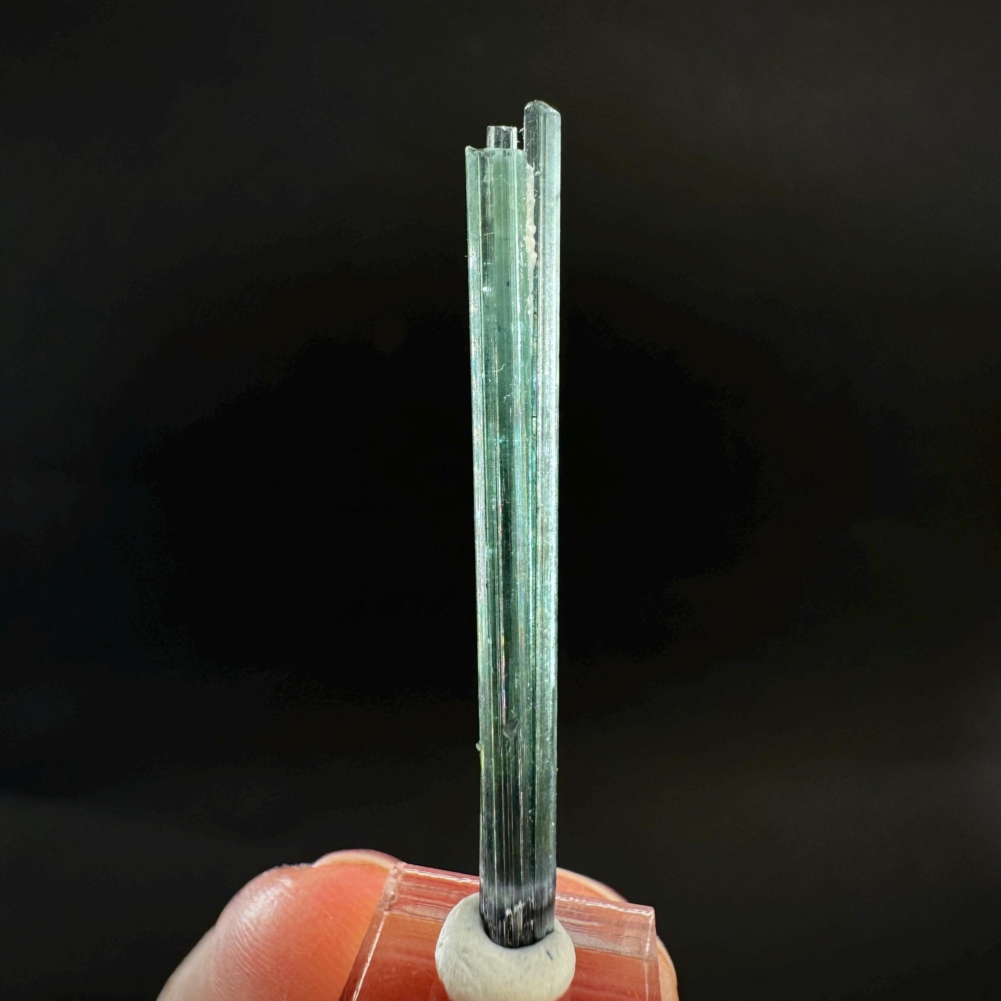 Indicolite Tourmaline Crystal | Natural Blue-Green Mineral Specimen from Pakistan