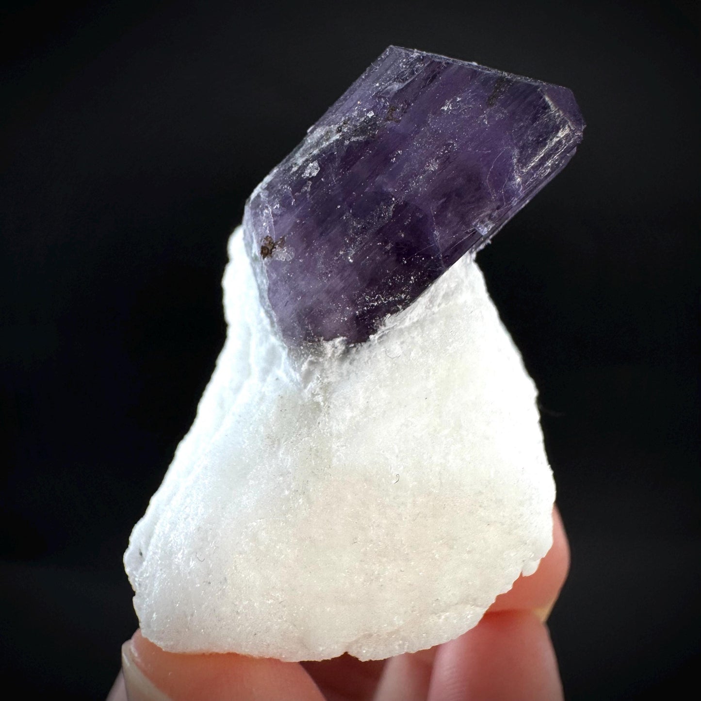 Scapolite on Matrix | Purple Crystal, Mineral Specimen from Afghanistan