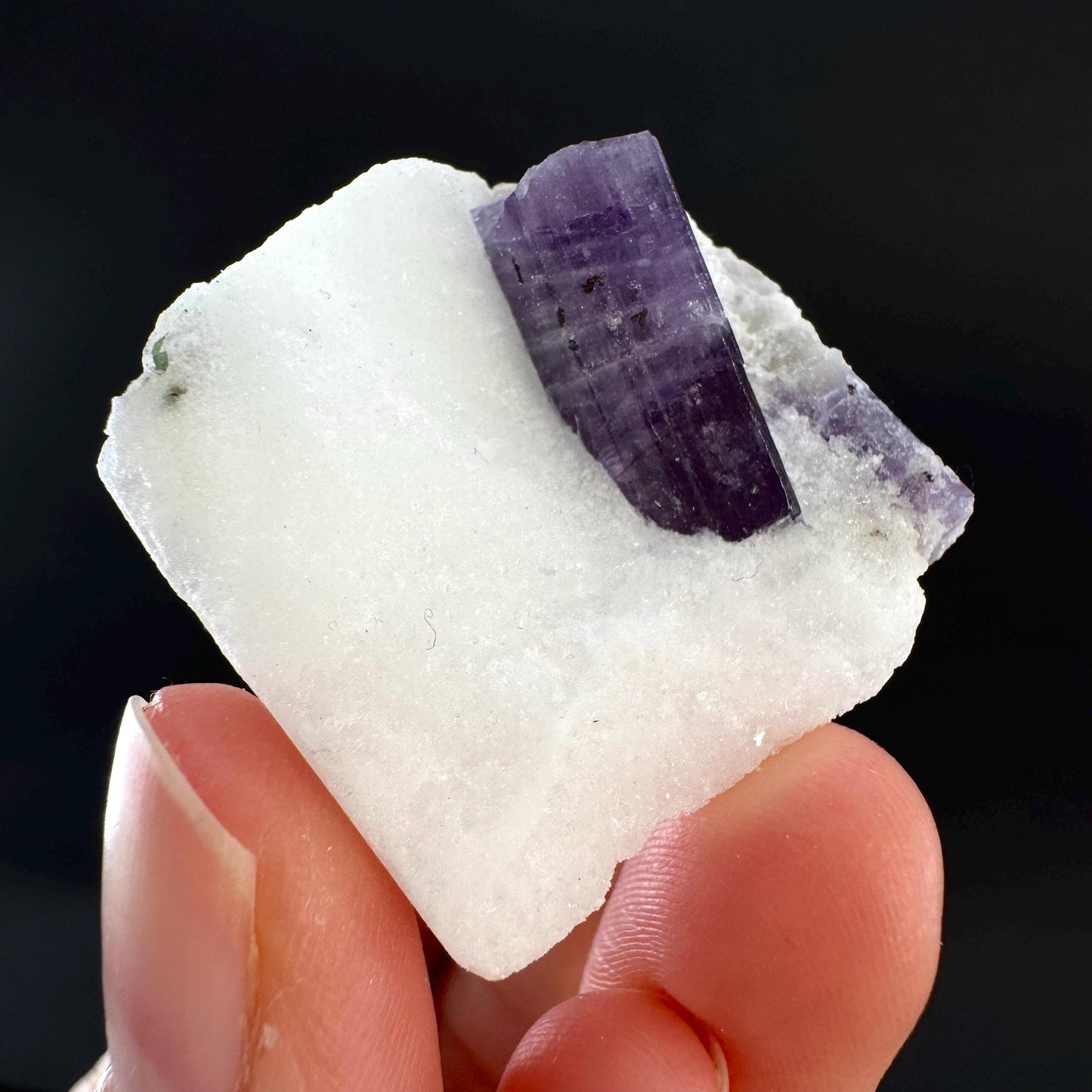 Scapolite on Matrix | Purple Crystal, Mineral Specimen from Afghanistan