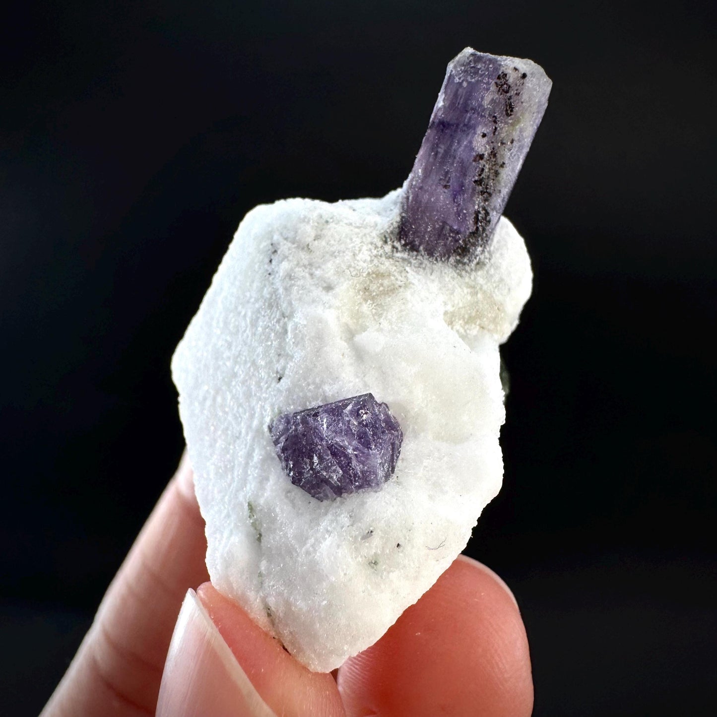 Scapolite on Matrix | Purple Crystal, Mineral Specimen from Afghanistan
