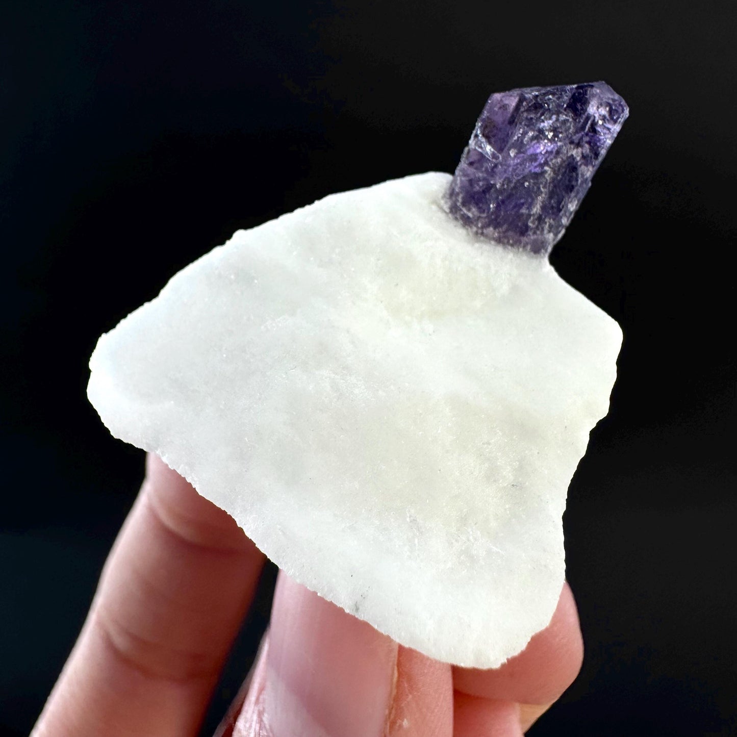 Scapolite on Matrix | Purple Crystal, Mineral Specimen from Afghanistan