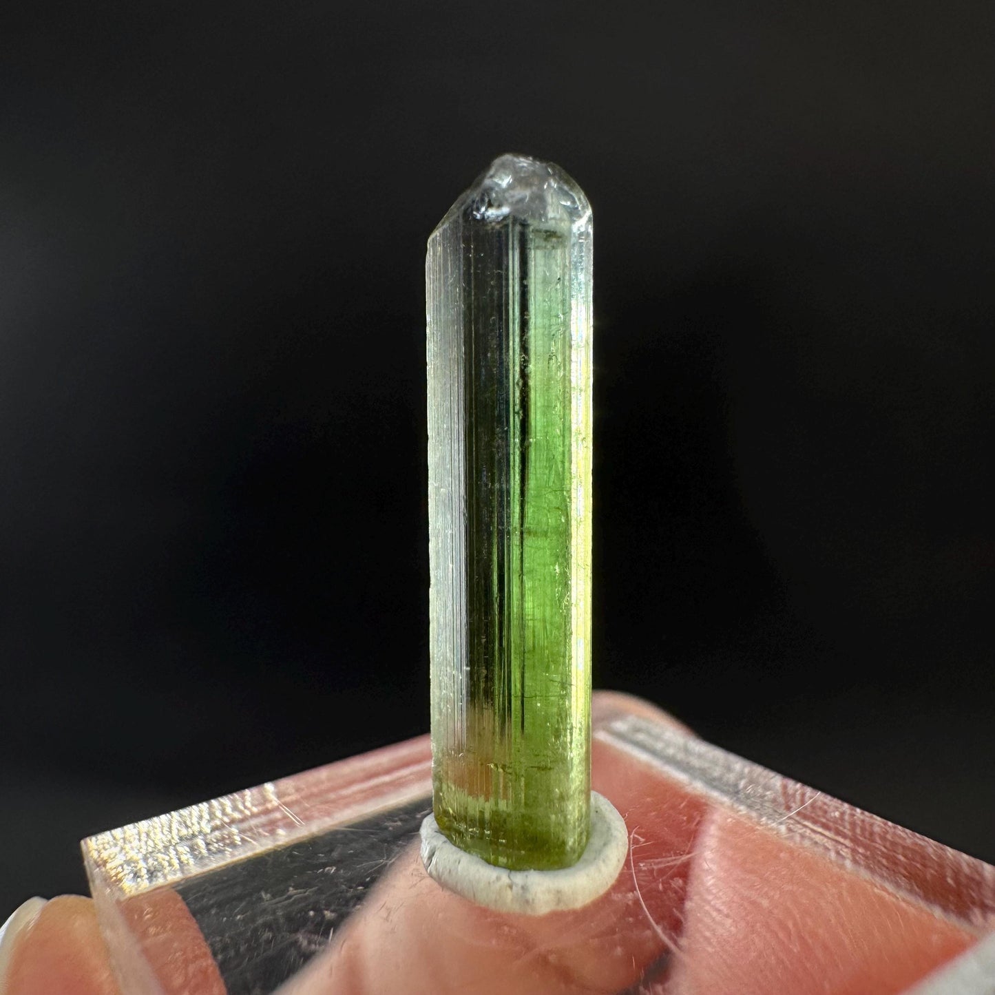 Elbaite Tourmaline | Green Crystal, mineral specimen from Paprok