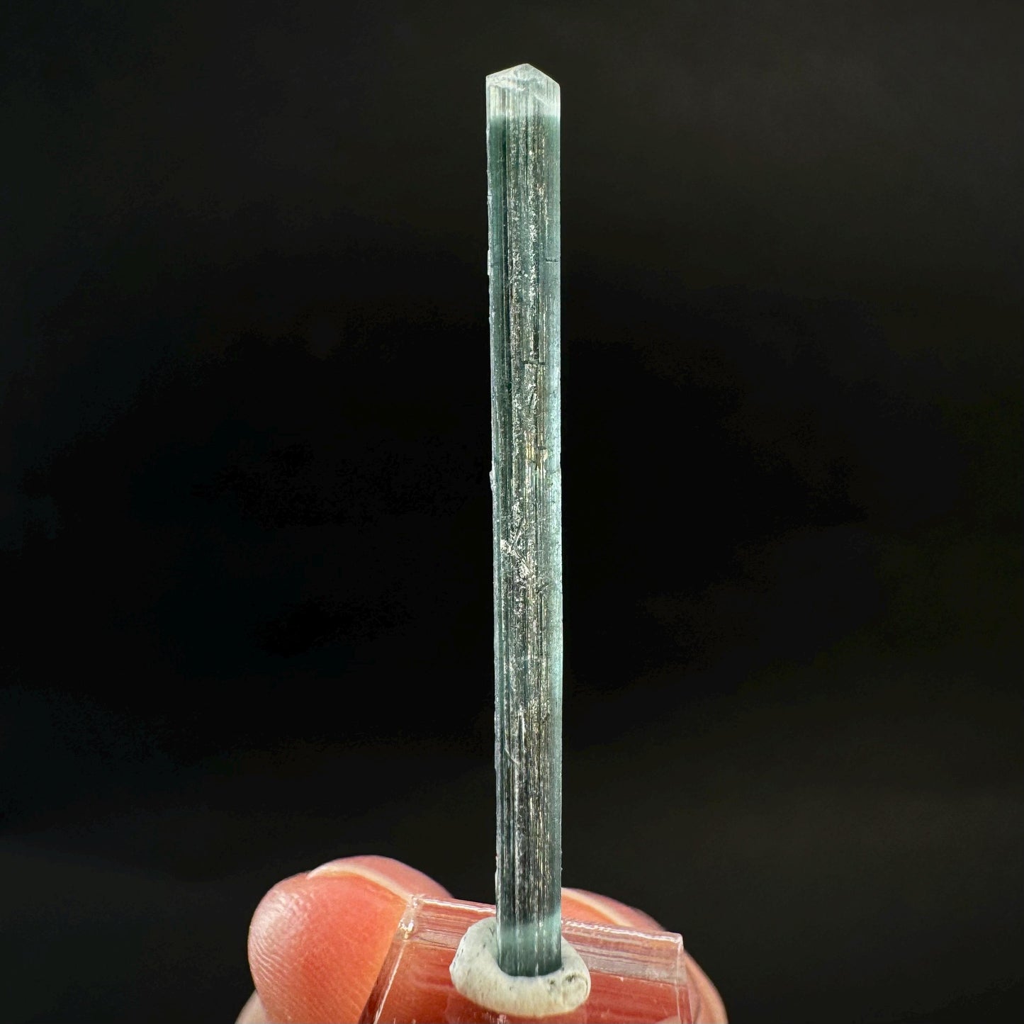 Indicolite Tourmaline Crystal | Natural Blue-Green Mineral Specimen from Pakistan