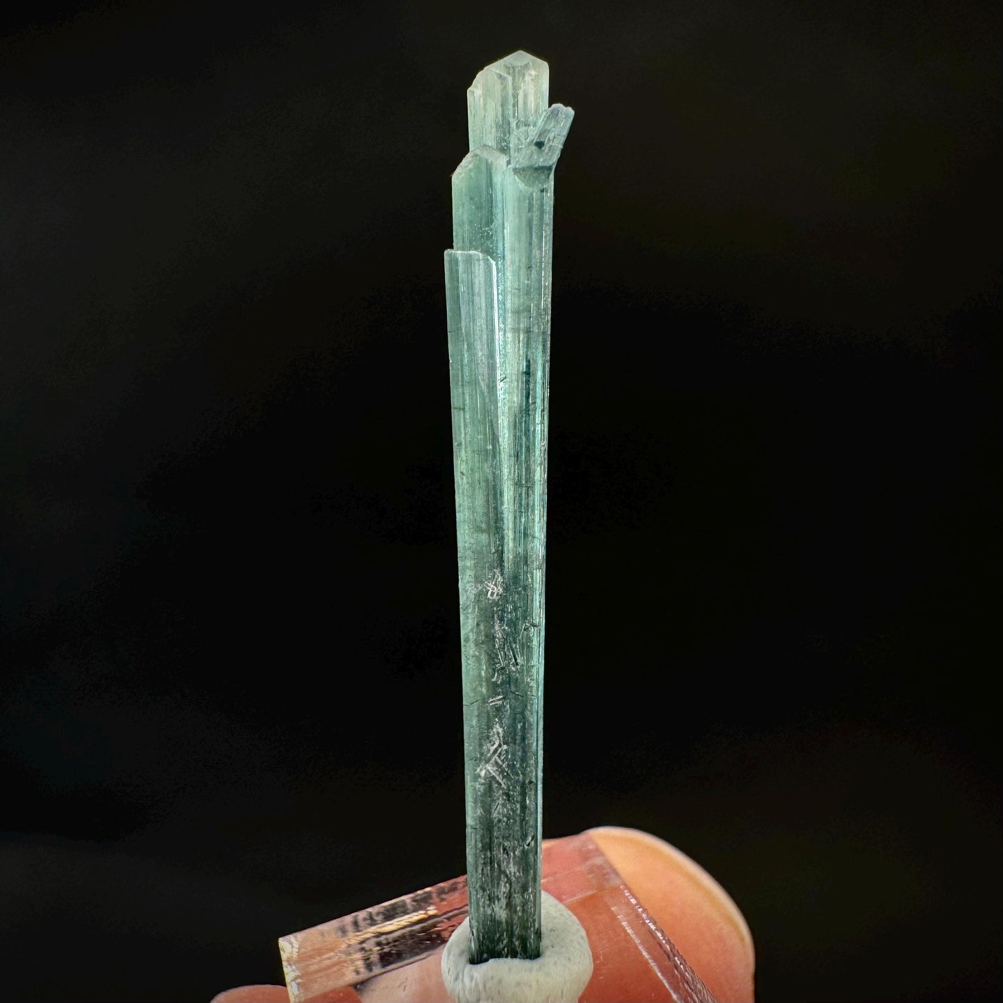 Indicolite Tourmaline Crystal | Natural Blue-Green Mineral Specimen from Pakistan