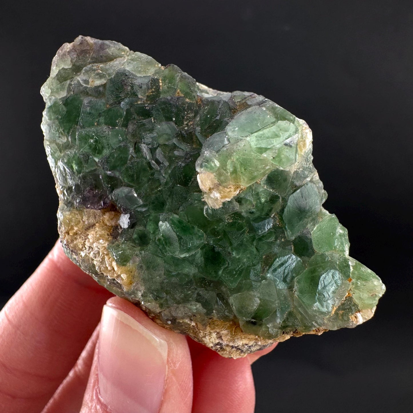 Fluorite | green crystal, mineral specimen from Erongo, Namibia