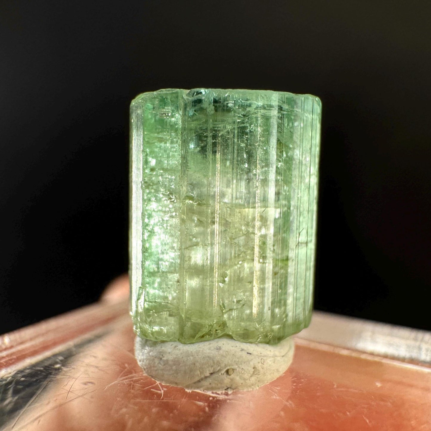 Elbaite Tourmaline | Green Crystal, mineral specimen from Paprok