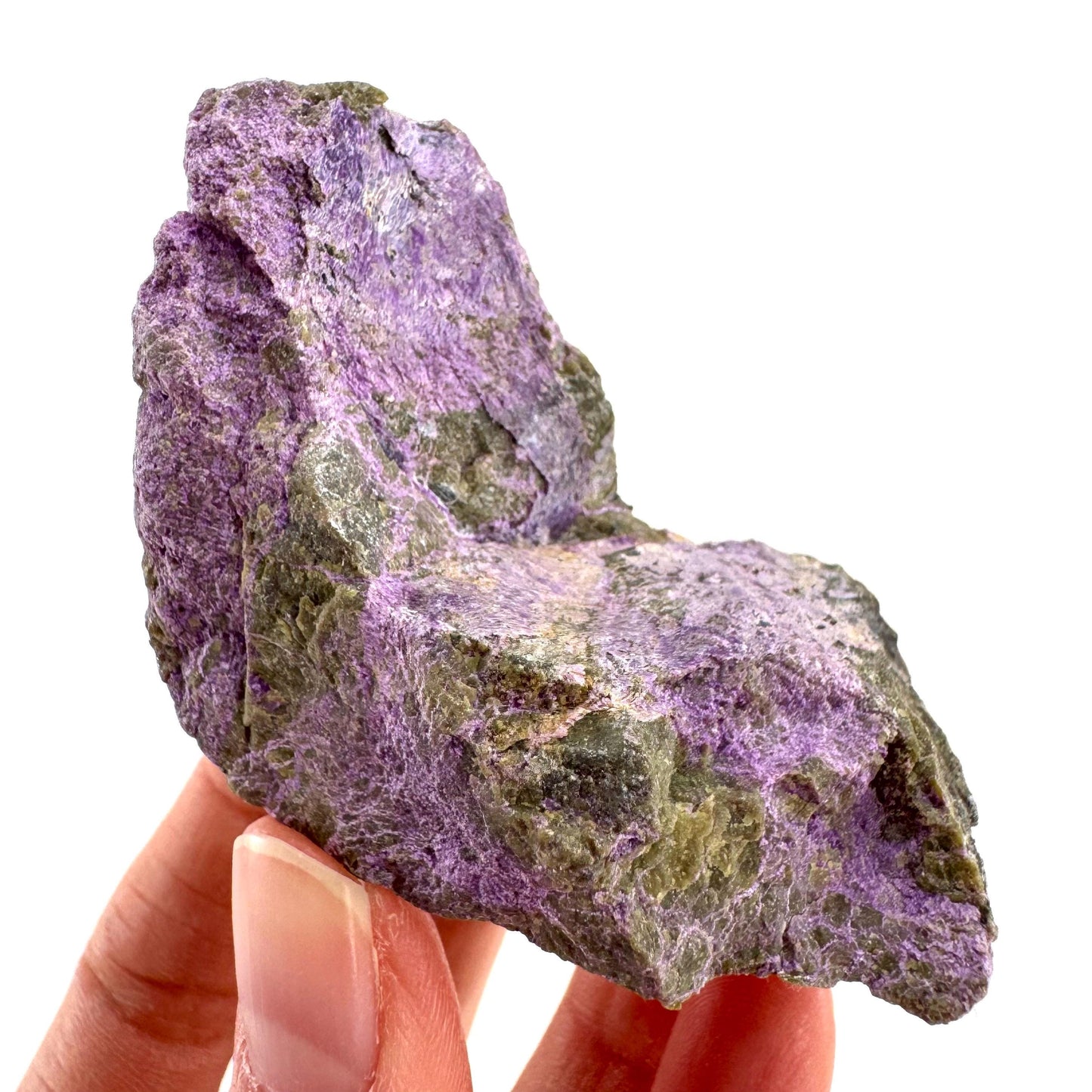 Stichtite | purple stichtite with serpentine, mineral specimen from South Africa