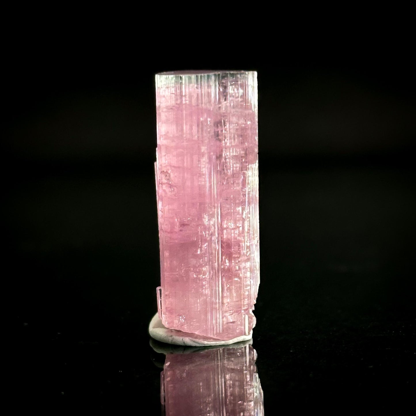 Elbaite Tourmaline | Pink Bi-Color Crystal, mineral specimen from Paprok