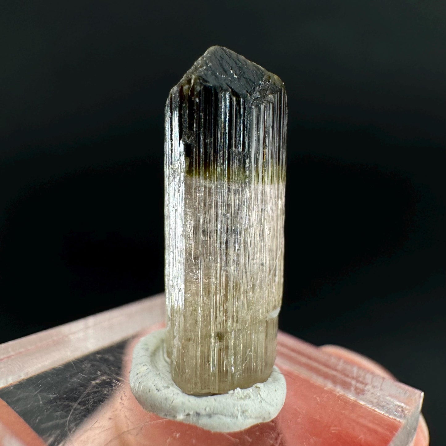 Elbaite Tourmaline | Pink & Green Bi-Color Crystal, mineral specimen from Paprok