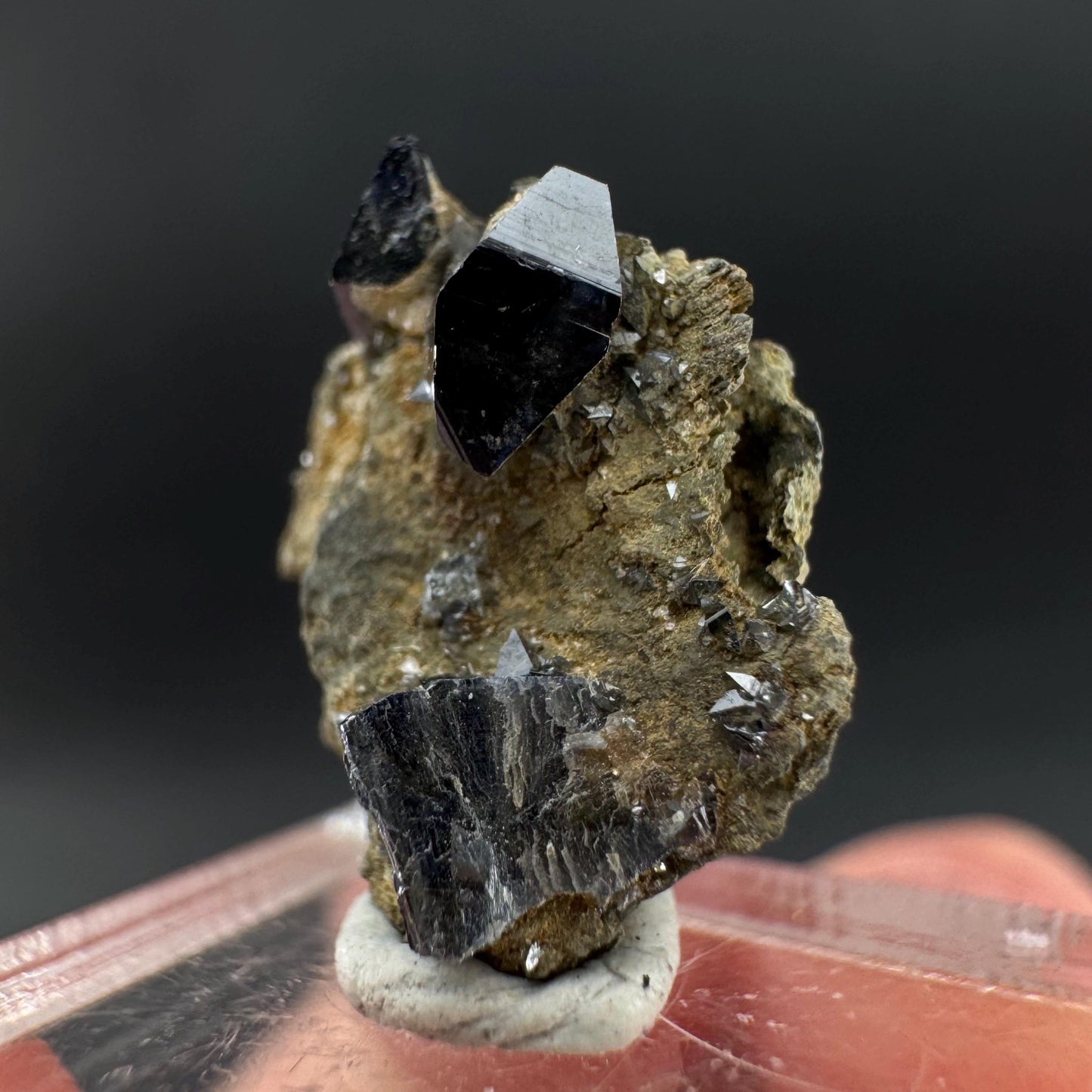 Anatase on Matrix | Metallic Crystal, Rare Mineral Specimen from Pakistan