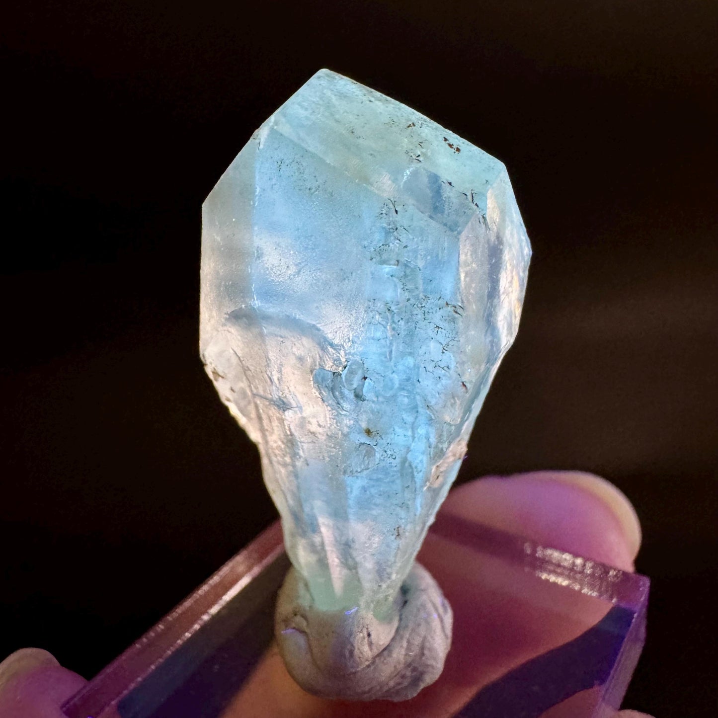 Golden Selenite Blade | Fluorescent UV Reactive Gypsum Crystal
