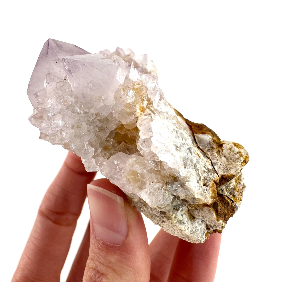 Spirit Quartz | Amethyst Crystal Cluster, Mineral Specimen from South Africa