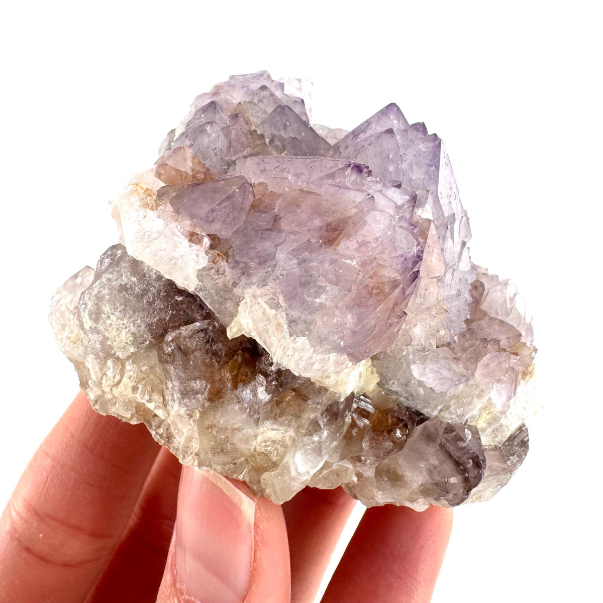 Spirit Quartz | Amethyst Crystal Cluster, Mineral Specimen from South Africa