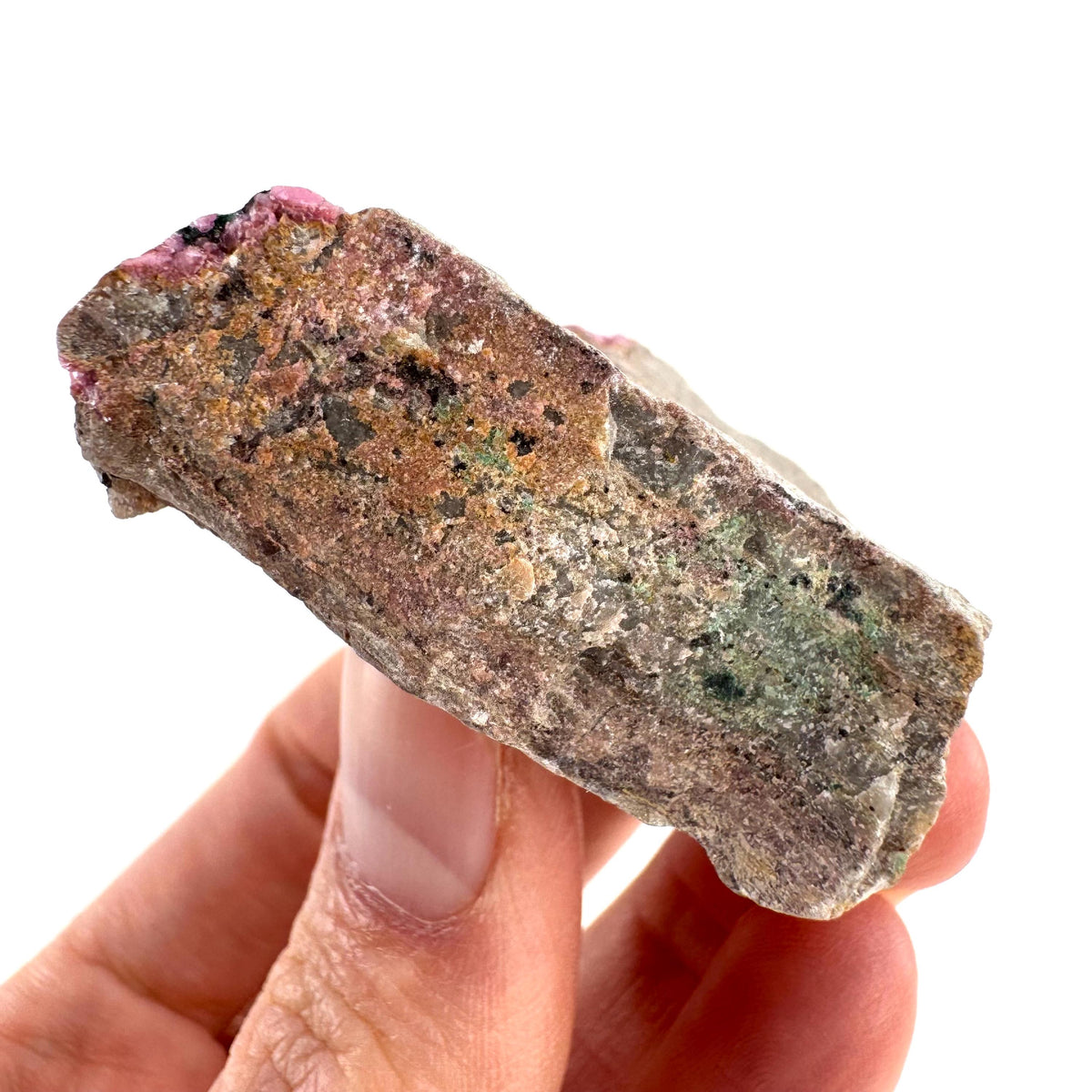 Cobaltoan Calcite | natural pink crystal cluster, mineral specimen