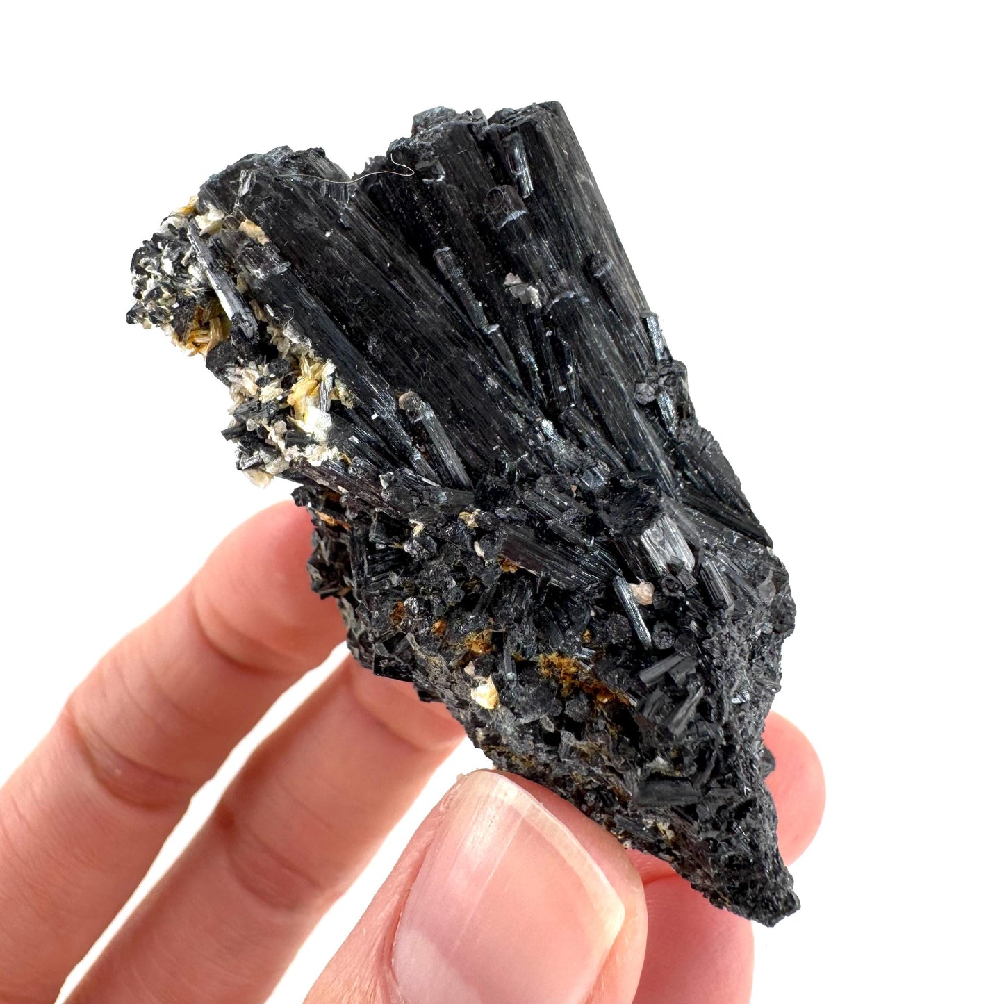 Black Tourmaline | Raw Schorl Crystal Cluster, Mineral Specimen from Namibia