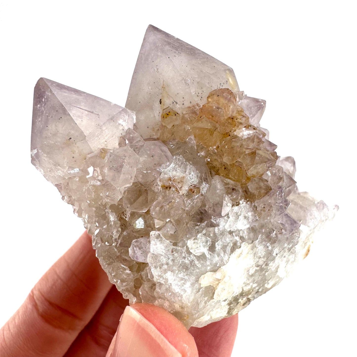 Spirit Quartz | Amethyst Crystal Cluster, Mineral Specimen from South Africa