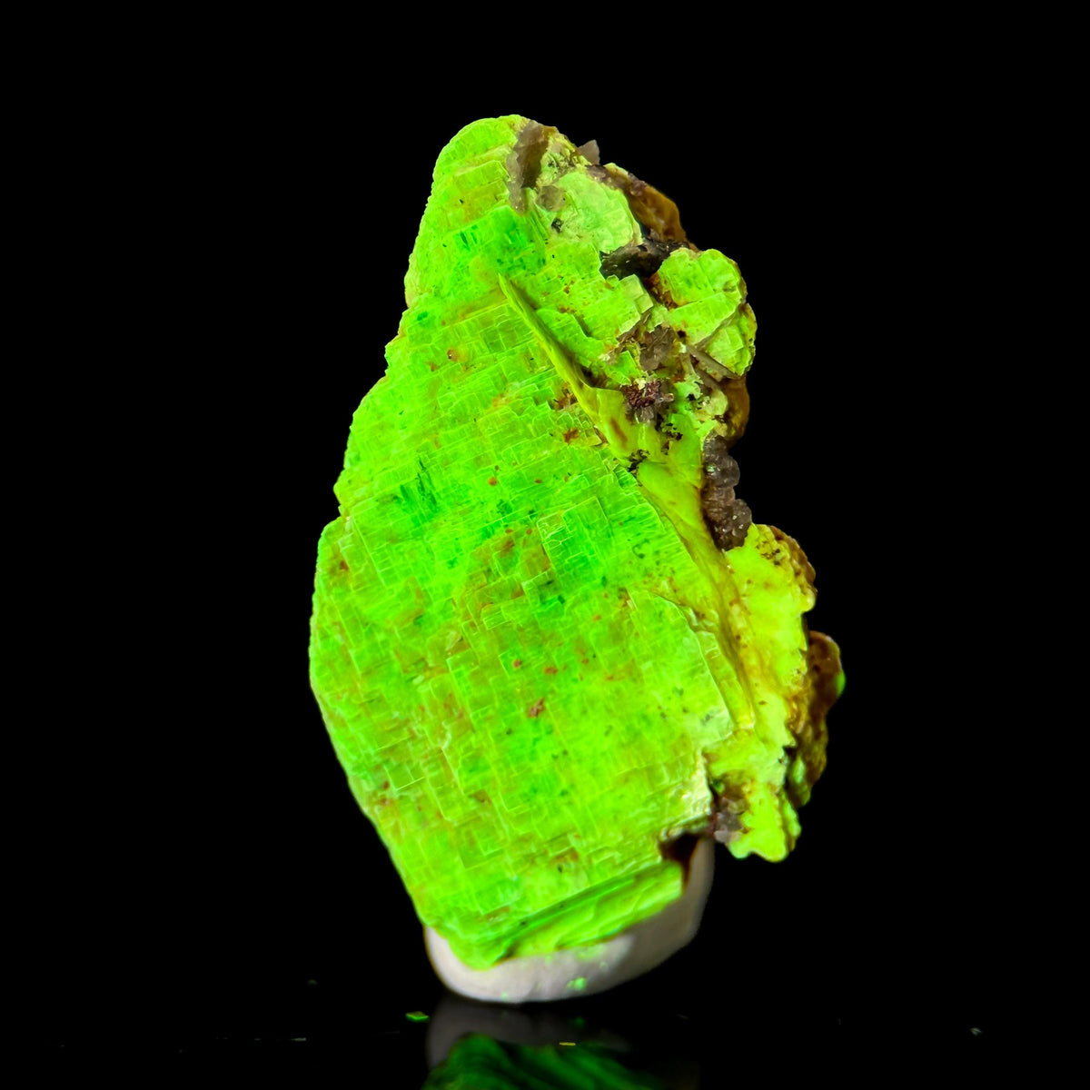 Uranocircite | fluorescent UV reactive crystal, rare mineral specimen from Germany