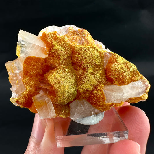 Barite on Orpiment (Peru) | mineral specimen