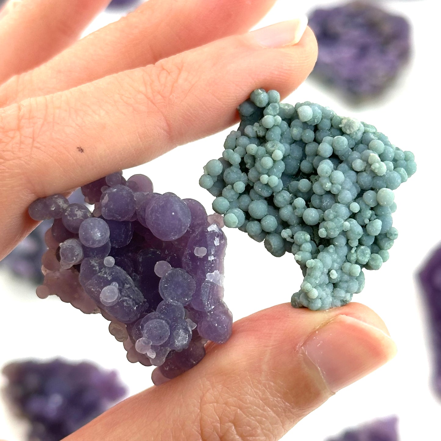 ONE Grape Amethyst Cluster (Indonesia) | mini grape agate, raw grape agate, grape agate crystal, purple grape agate