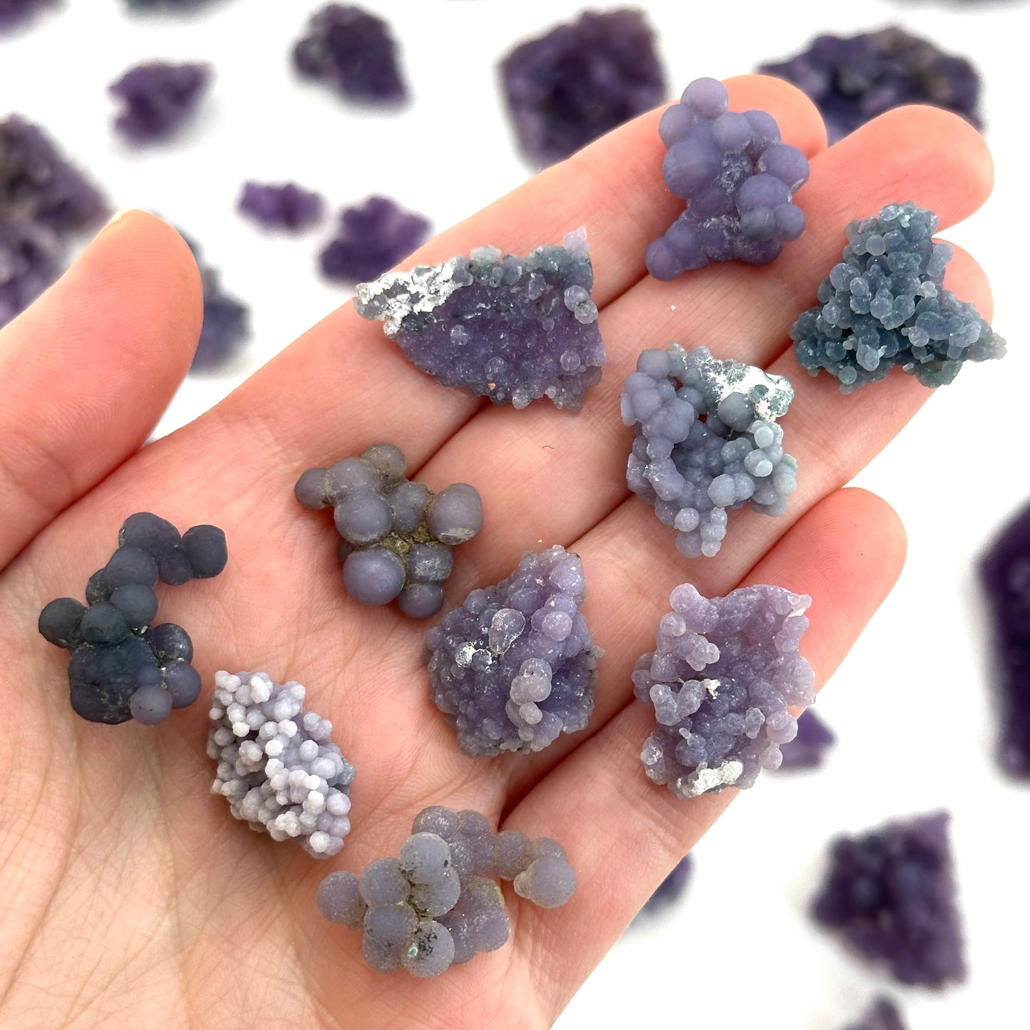 ONE Grape Amethyst Cluster (Indonesia) | mini grape agate, raw grape agate, grape agate crystal, purple grape agate