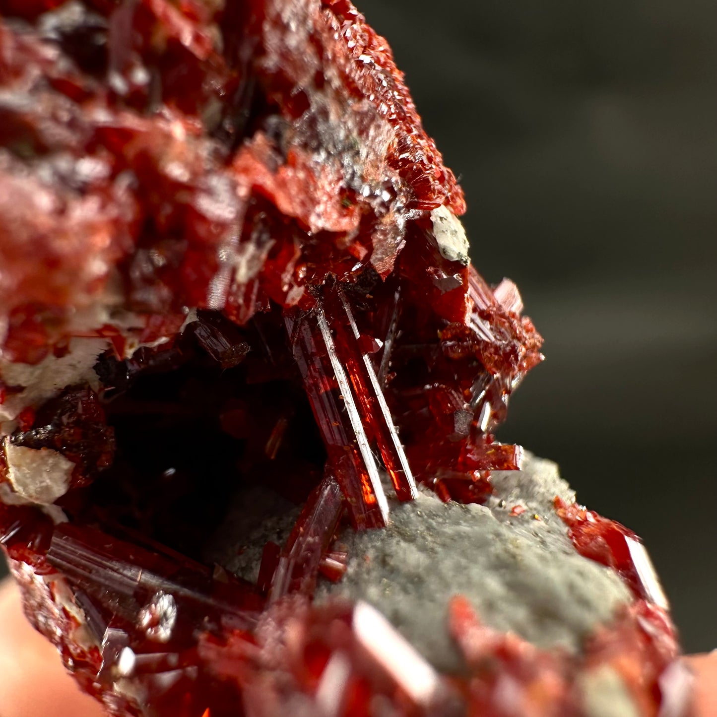Realgar (Peru), realgar specimen, realgar crystal, mineral specimen