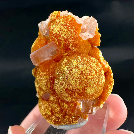 Barite on Orpiment (Peru) | mineral specimen