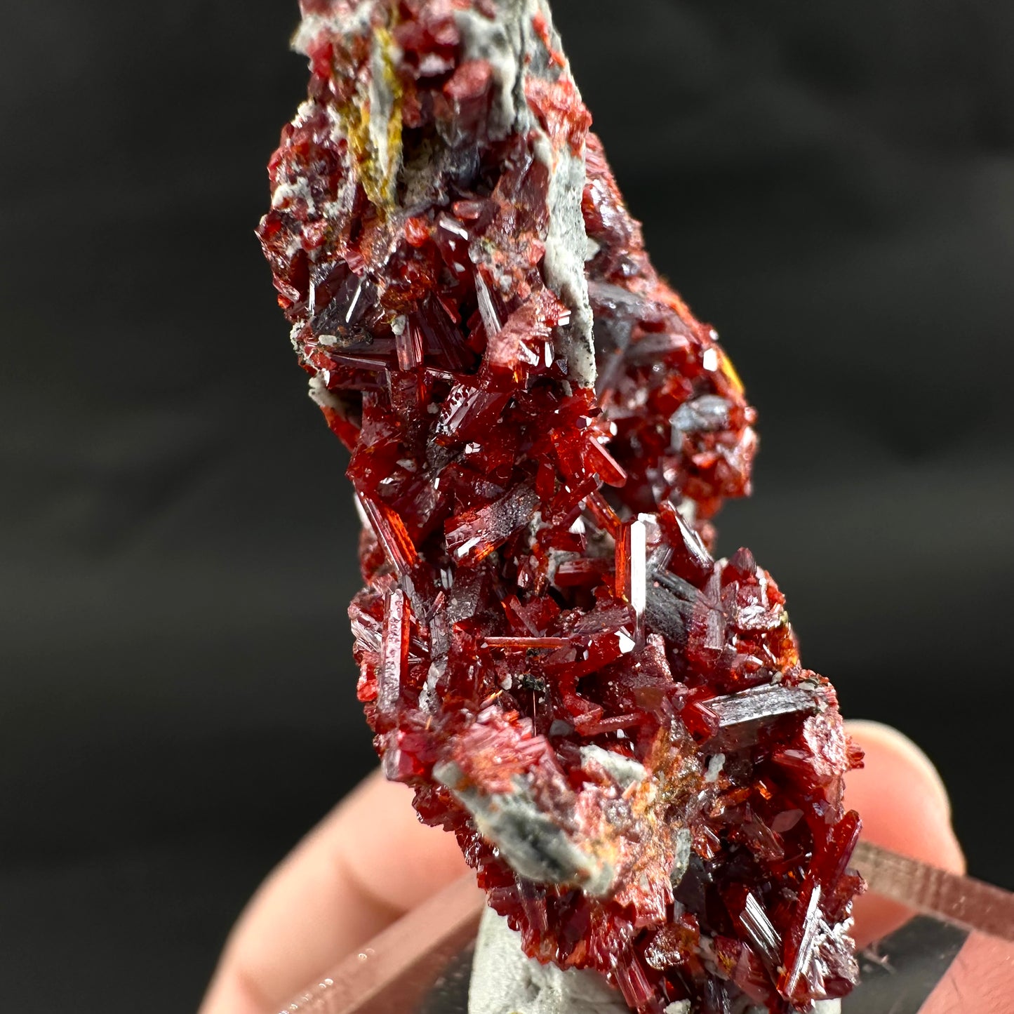 Realgar (Peru), realgar specimen, realgar crystal, mineral specimen