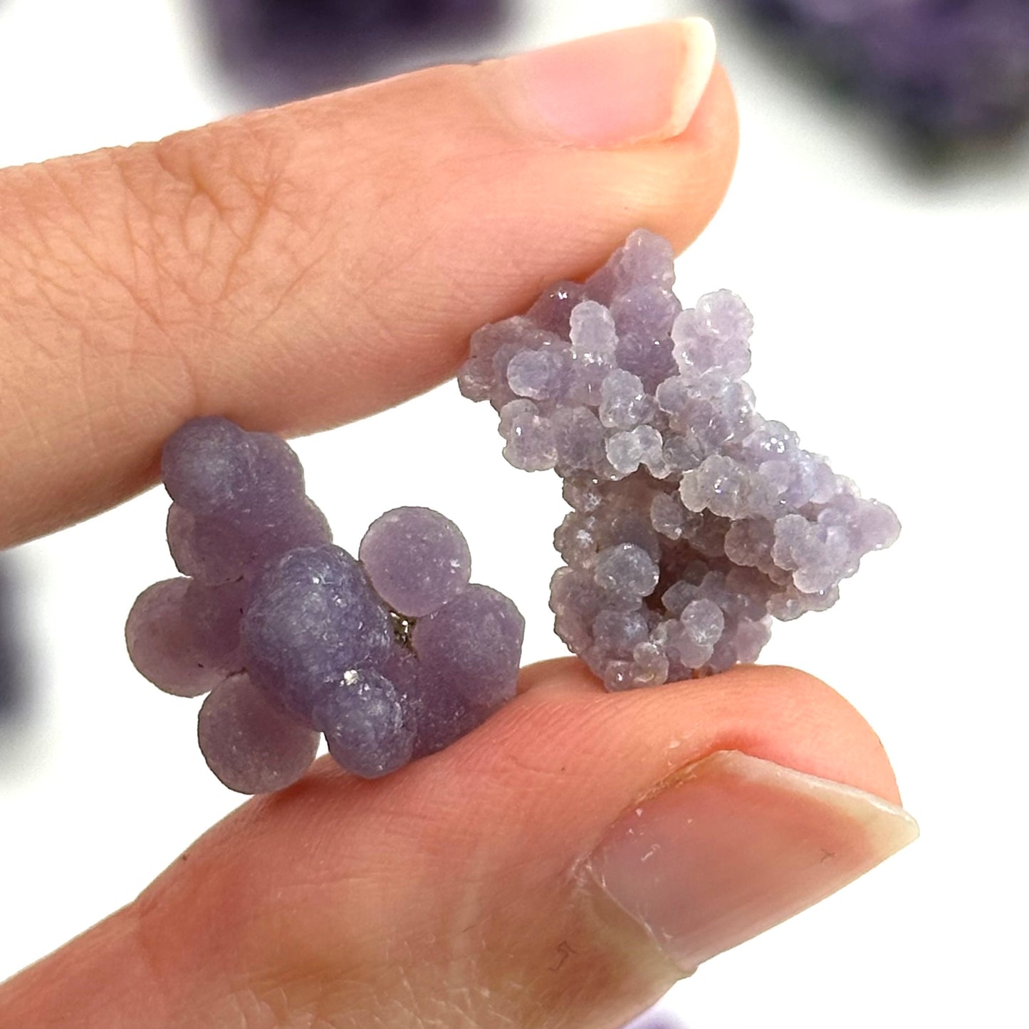 ONE Grape Amethyst Cluster (Indonesia) | mini grape agate, raw grape agate, grape agate crystal, purple grape agate