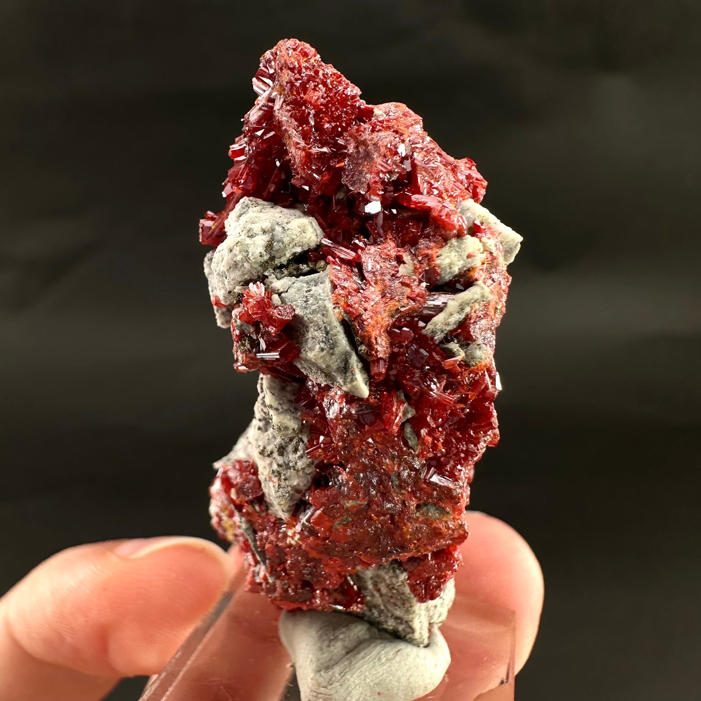 Realgar (Peru), realgar specimen, realgar crystal, mineral specimen