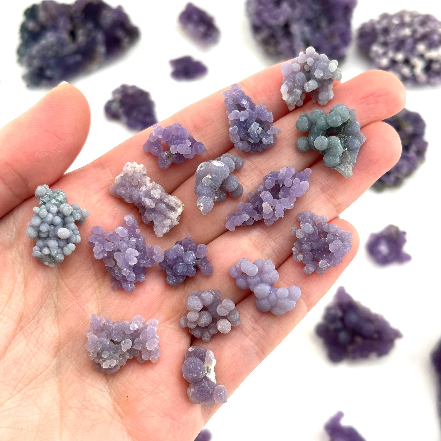 ONE Grape Amethyst Cluster (Indonesia) | mini grape agate, raw grape agate, grape agate crystal, purple grape agate