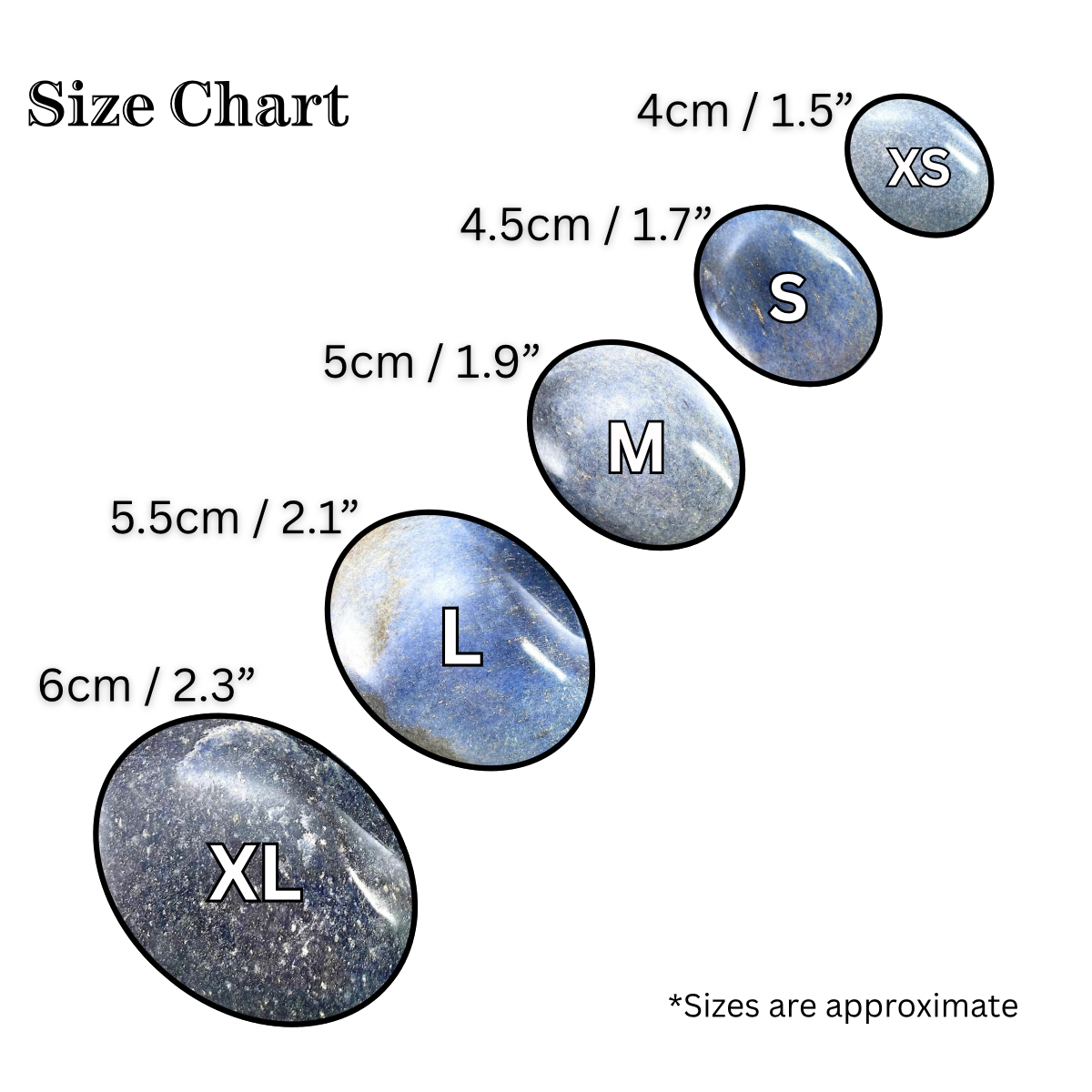 Blue Lazulite Palm Stone | polished palmstone crystal, worry stone