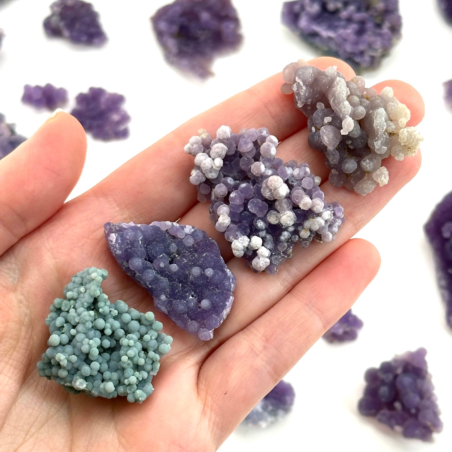 ONE Grape Amethyst Cluster (Indonesia) | mini grape agate, raw grape agate, grape agate crystal, purple grape agate