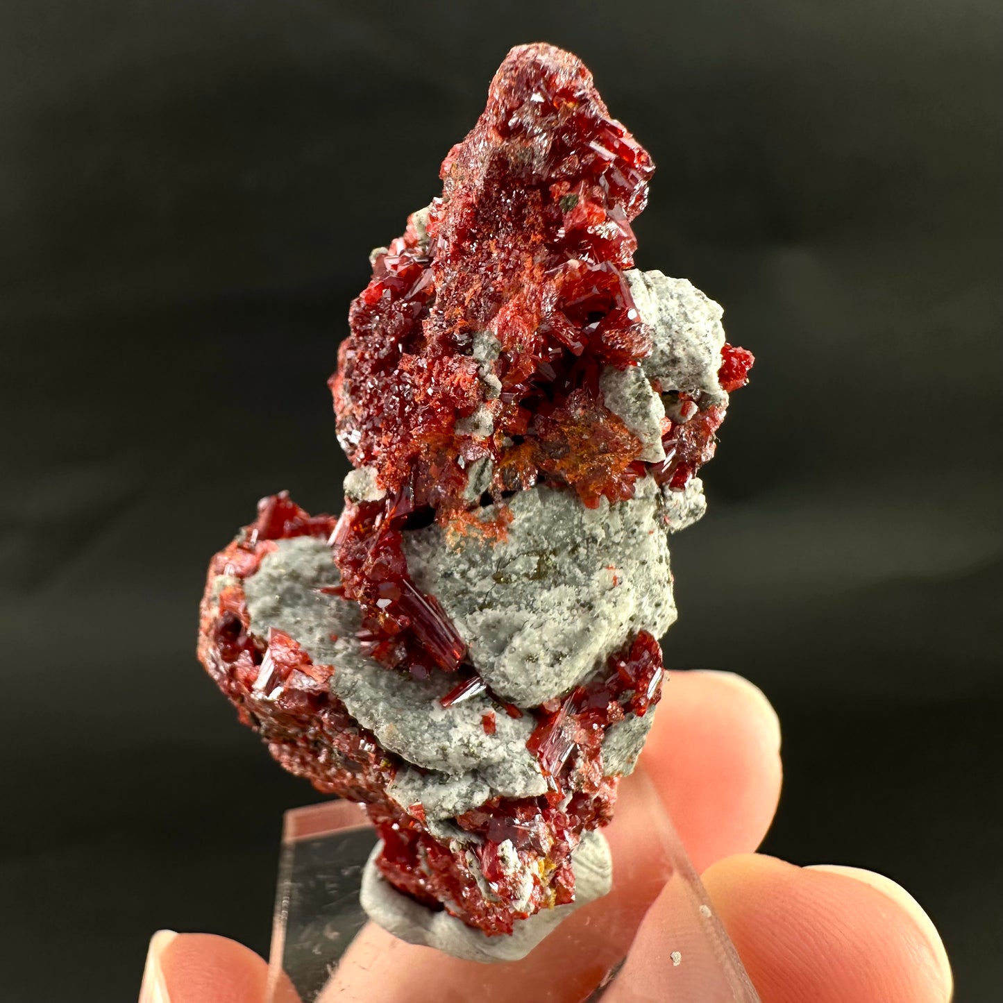 Realgar (Peru), realgar specimen, realgar crystal, mineral specimen