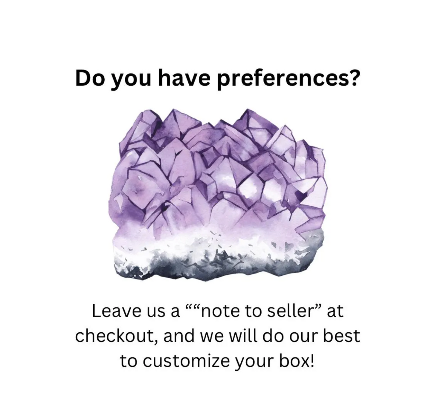 Crystal Mystery Box, gift box, crystal set
