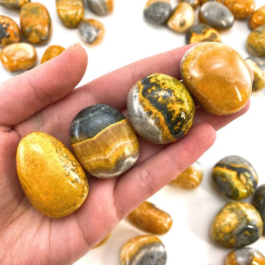 ONE Bumblebee Jasper Tumble (Indonesia) | tumbled bumblebee jasper
