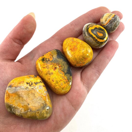 ONE Bumblebee Jasper Tumble (Indonesia) | tumbled bumblebee jasper