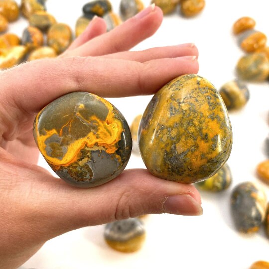 ONE Bumblebee Jasper Tumble (Indonesia) | tumbled bumblebee jasper