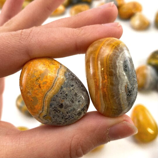 ONE Bumblebee Jasper Tumble (Indonesia) | tumbled bumblebee jasper