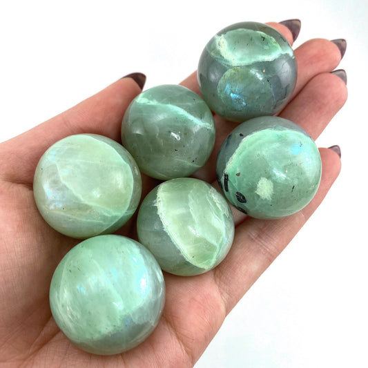 Garnierite Sphere, garnierite, polished garnierite, garnierite ball, crystal ball