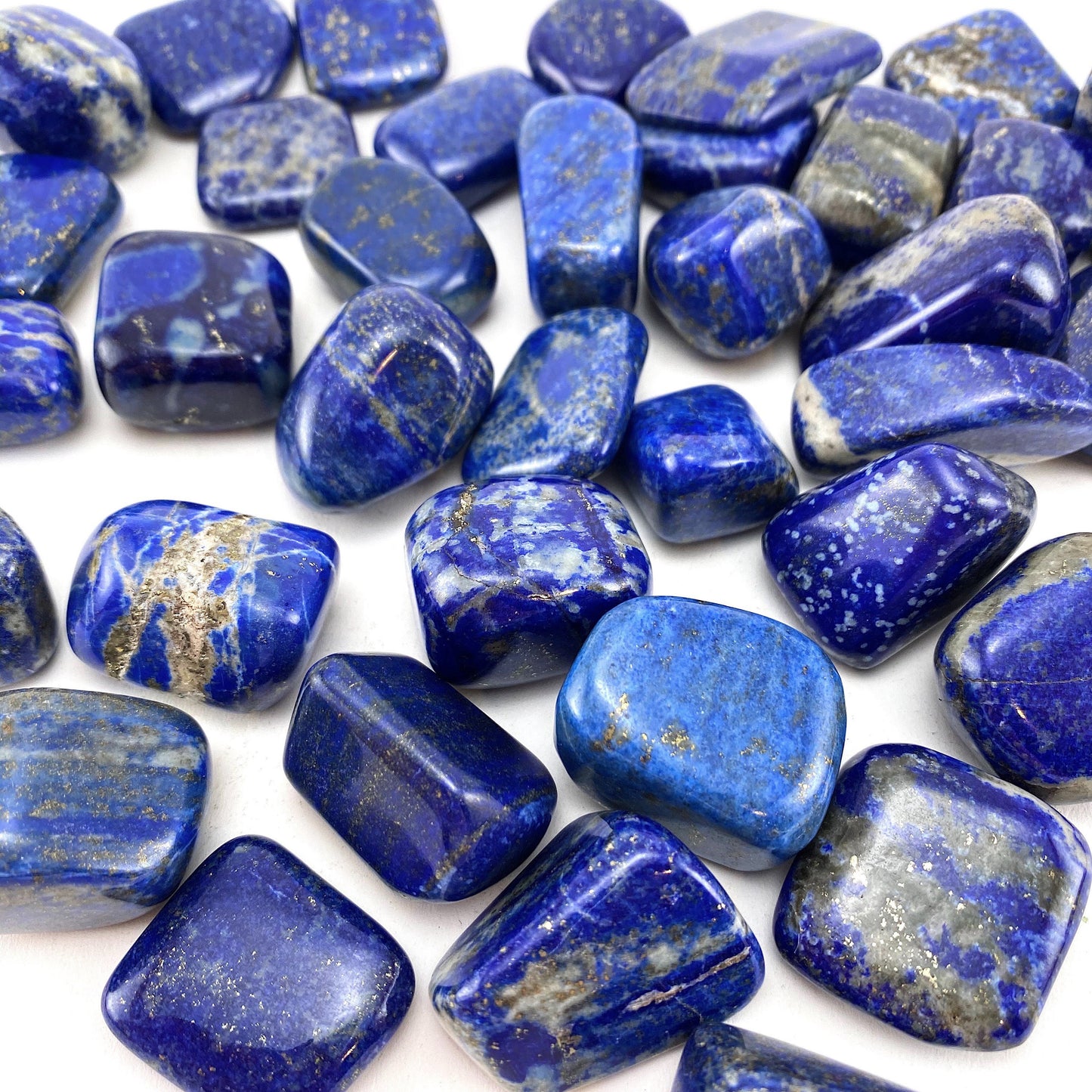 ONE Tumbled Lapis Lazuli, tumbled stones, tumbled crystal, blue lapis lazuli, lapis lazuli