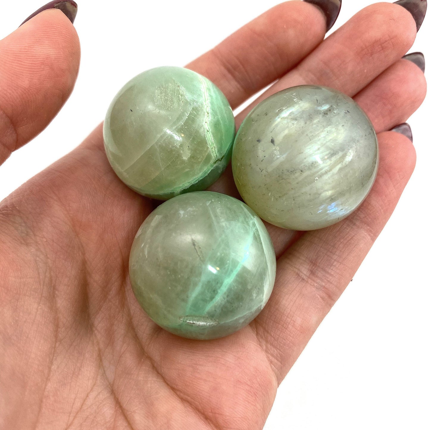 Garnierite Sphere, garnierite, polished garnierite, garnierite ball, crystal ball