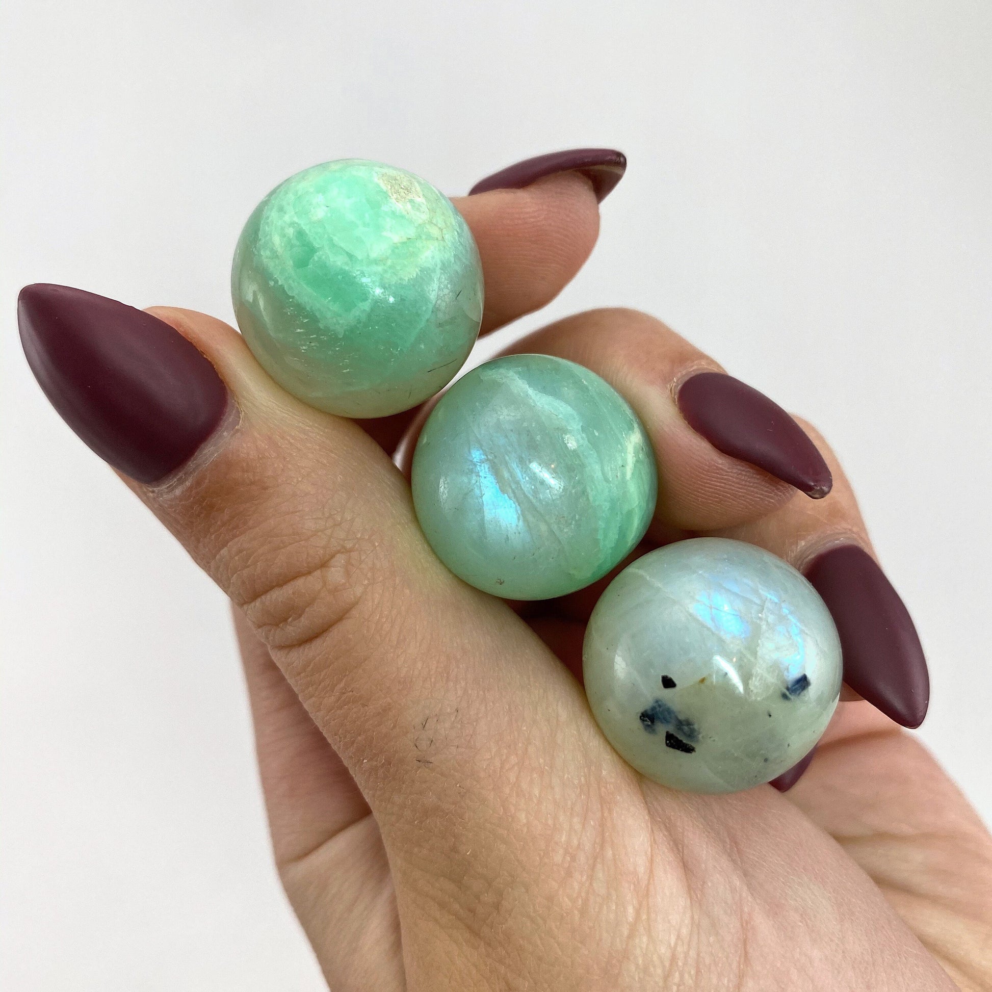 Garnierite Sphere, garnierite, polished garnierite, garnierite ball, crystal ball