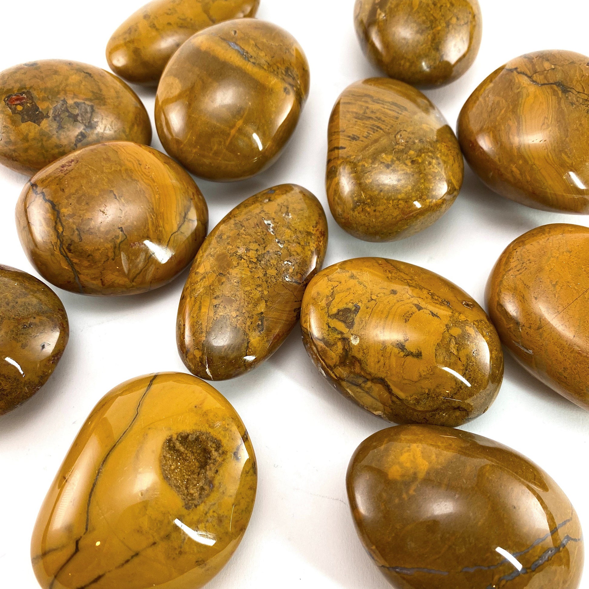 Yellow Jasper Palm stone, jasper palm stone, pocket stone, worry stone, yellow jasper