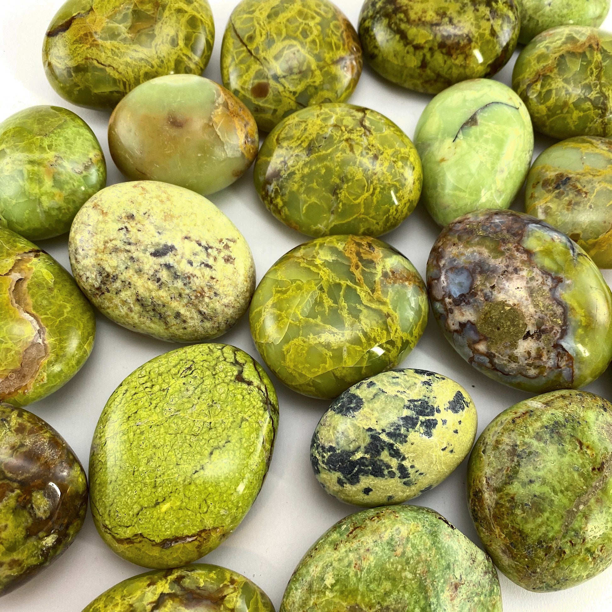 Green Opal Palm Stone, polished green opal, green opal palmstone, green opal pocket stone, chakra palm stone